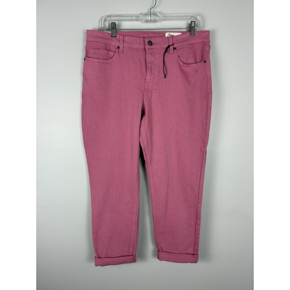 NEW Womens Pink Denim Jeans Stretch 32 Petite Cosmic Blue Love Vacation Cruise